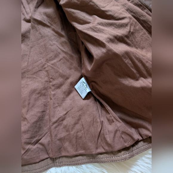 Urban Code genuine Leather Brown Cognac quilted motorcyclesl jacket coat sz US 8 - Picture 5 of 6